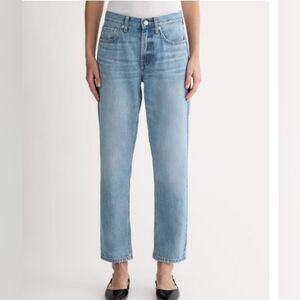 Stylish Everlane Weathered Blue Super Soft Relaxed Jean - Size 28